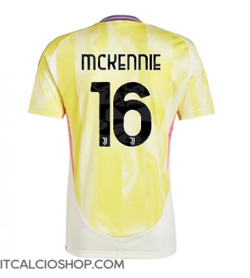 Juventus Weston McKennie #16 Seconda Maglia 2024-25 Manica Corta